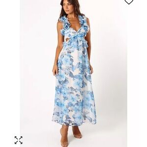 Women's Lucah Frill Shoulder Maxi Dress Petal and Pup dress